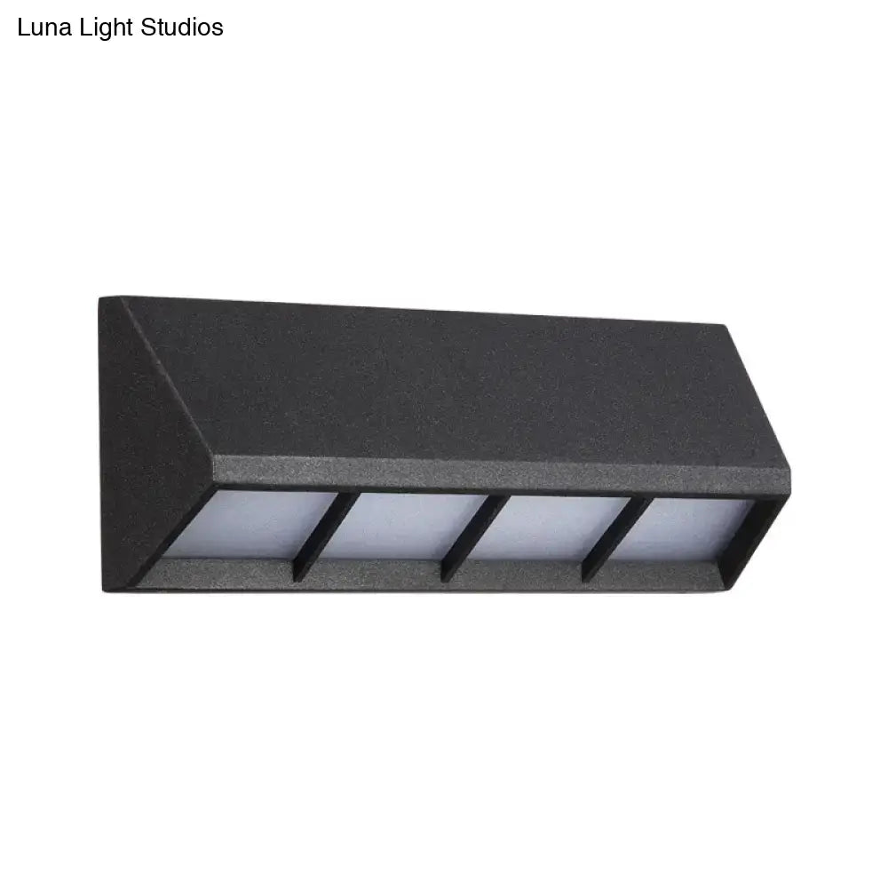 Black Cast Iron Outdoor Industrial Sconce