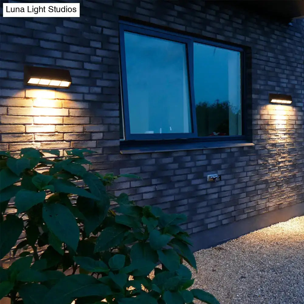 Black Cast Iron Outdoor Industrial Sconce