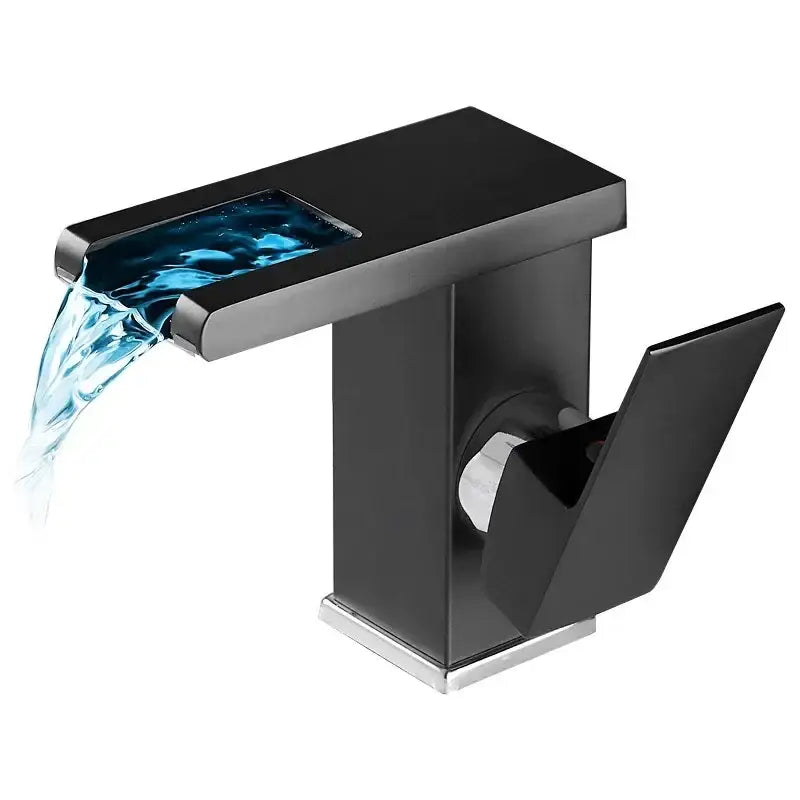 Black LED Waterfall Faucet