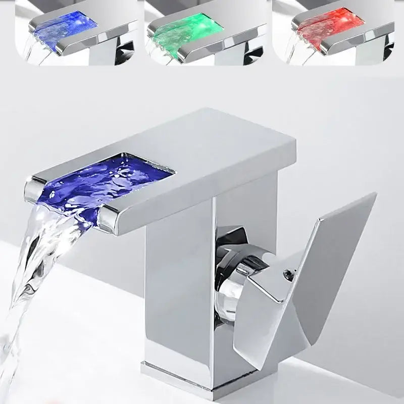 Black LED Waterfall Faucet