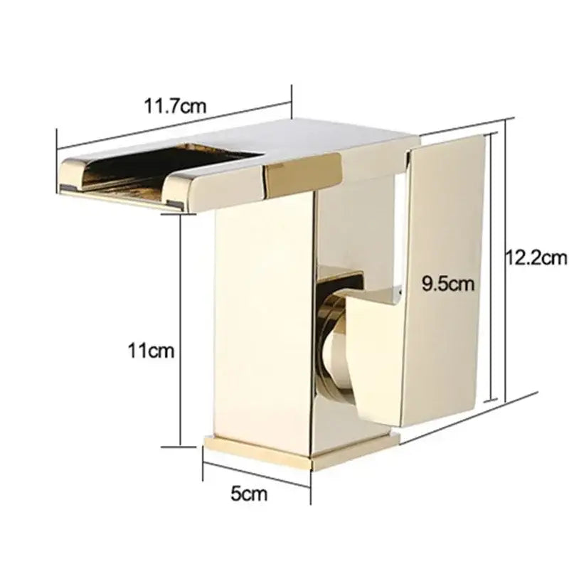 Black LED Waterfall Faucet