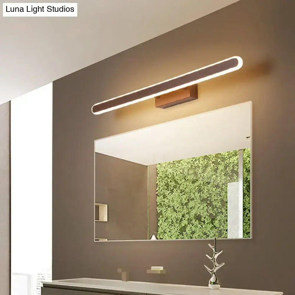 Coffee Linear LED Sconce