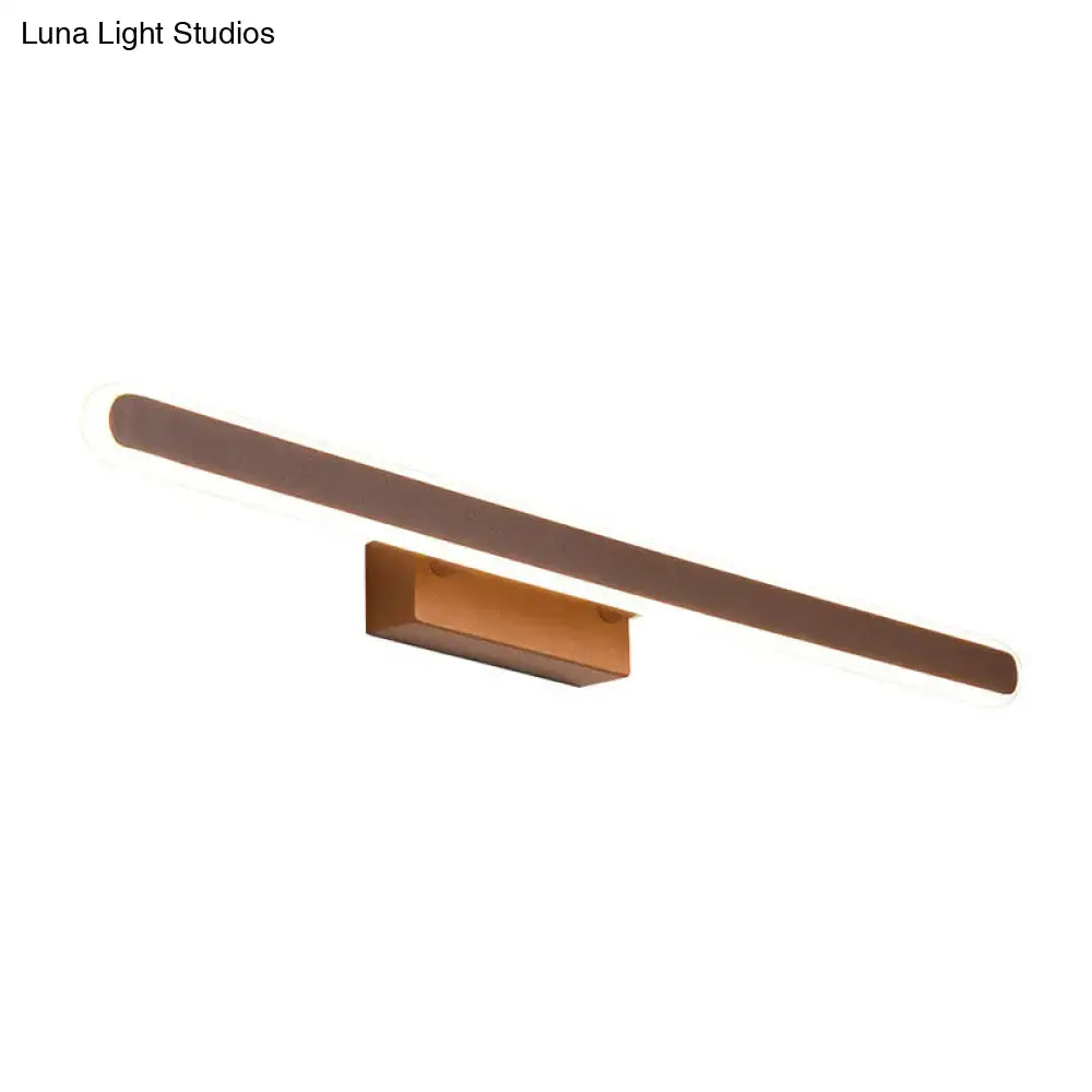 Coffee Linear LED Sconce