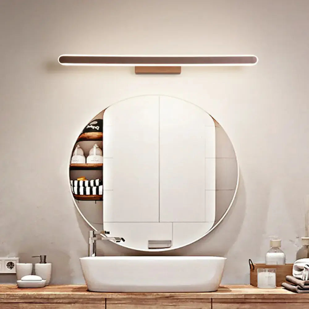 Coffee Linear LED Sconce