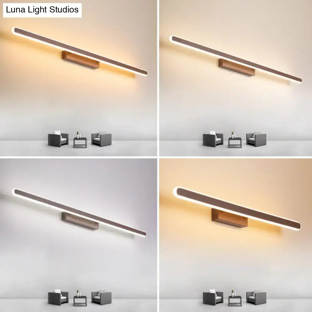 Coffee Linear LED Sconce