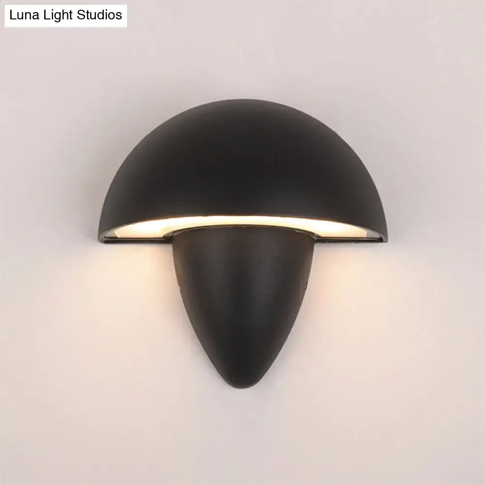 Black Mushroom Wall Sconce