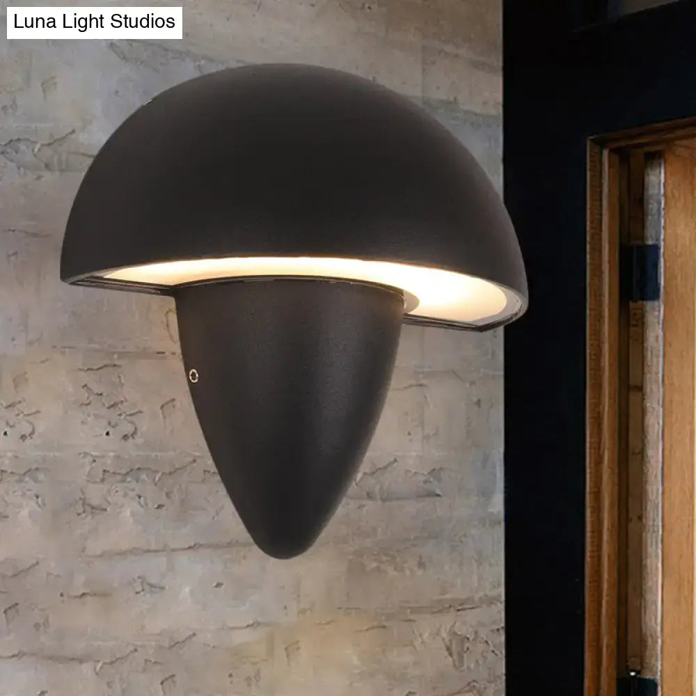 Black Mushroom Wall Sconce
