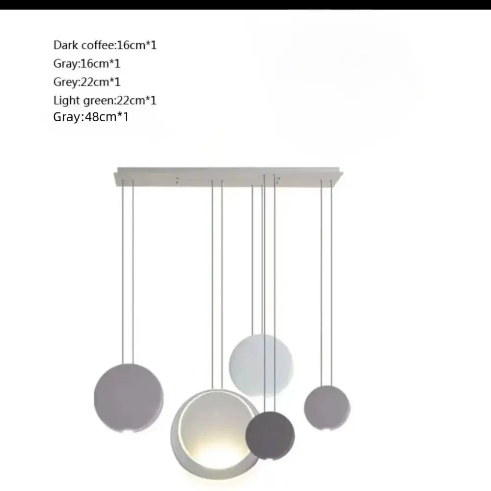 Black Green Moon Chandelier