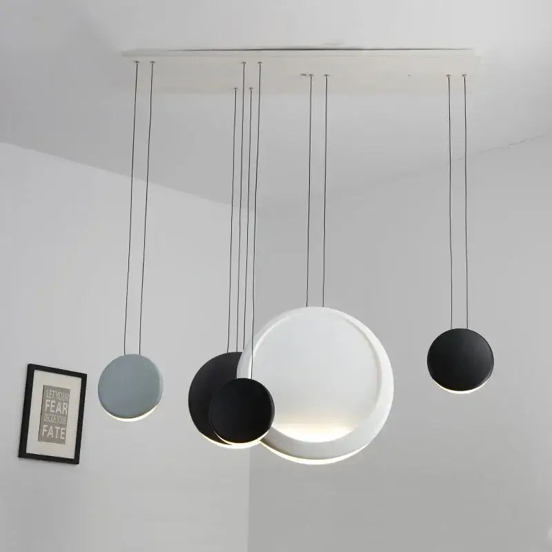 Black Green Moon Chandelier