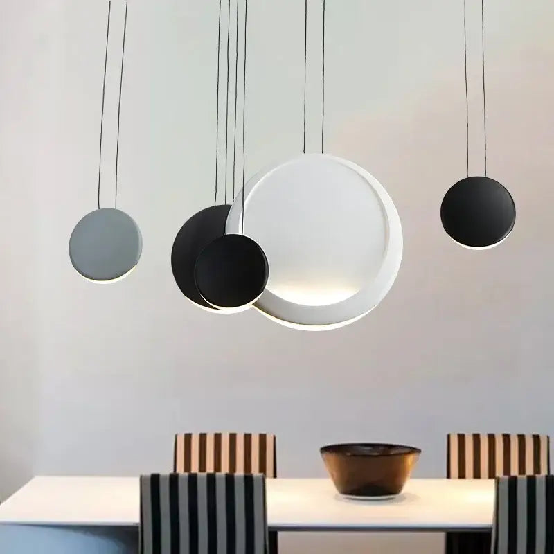 Black Green Moon Chandelier