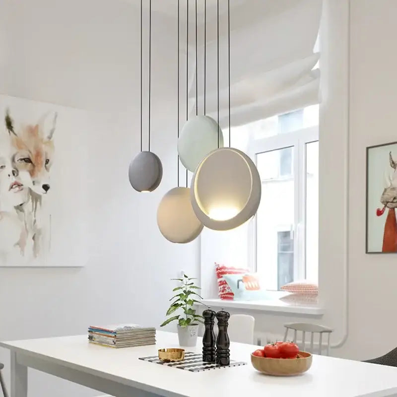Black Green Moon Chandelier