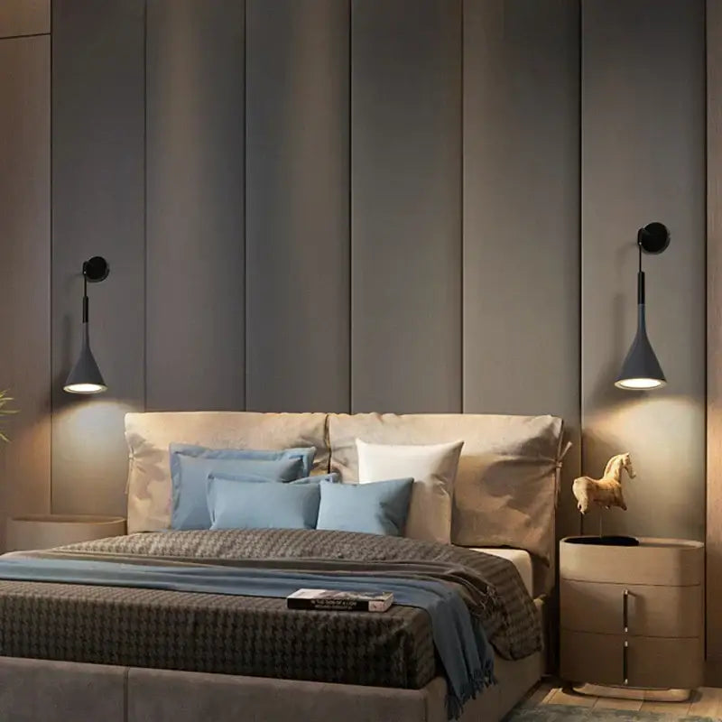 Black Nordic LED Sconce