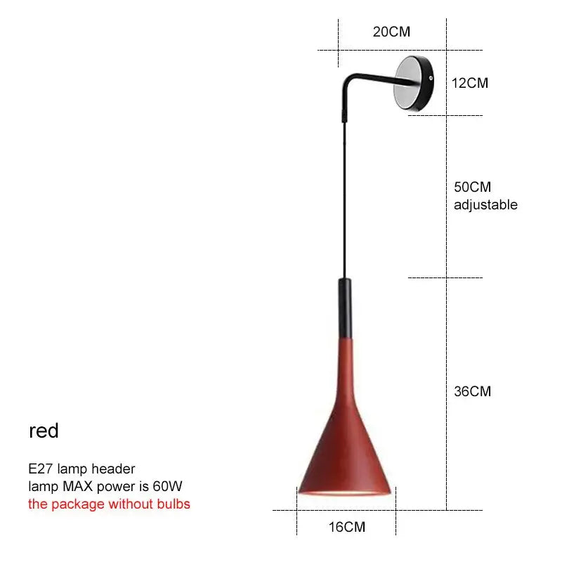 Black Nordic LED Sconce