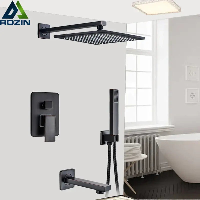 Black Rain Shower Handshower