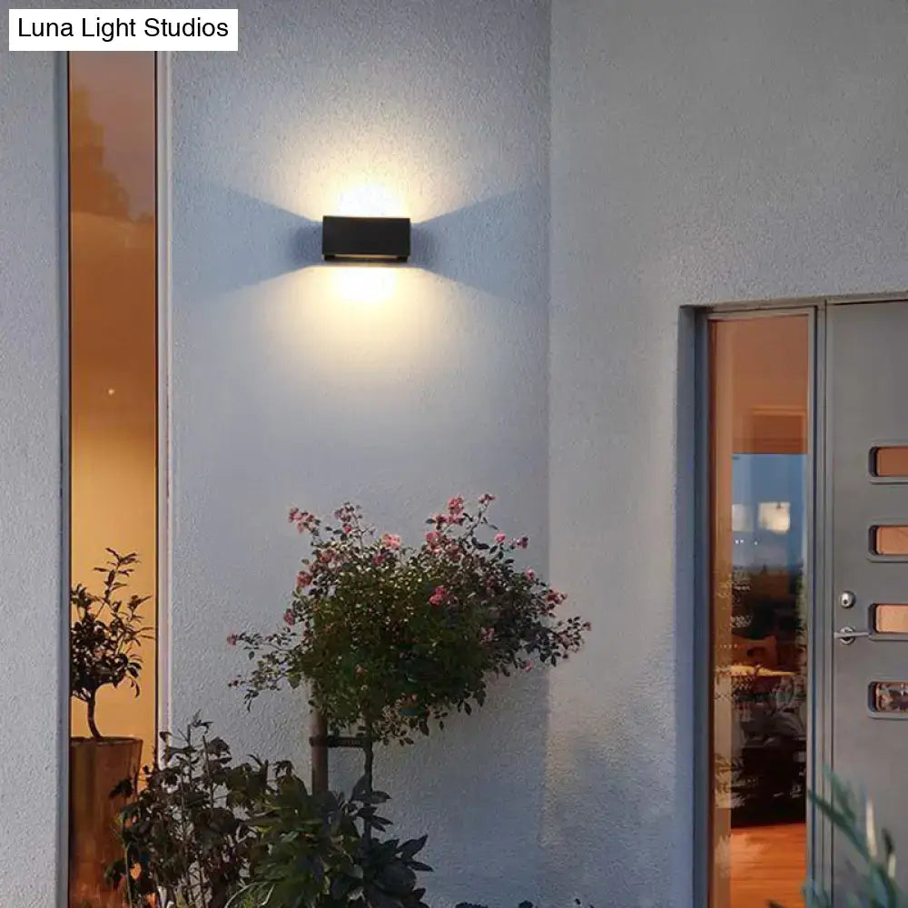 Black Rectangle Wall Sconce