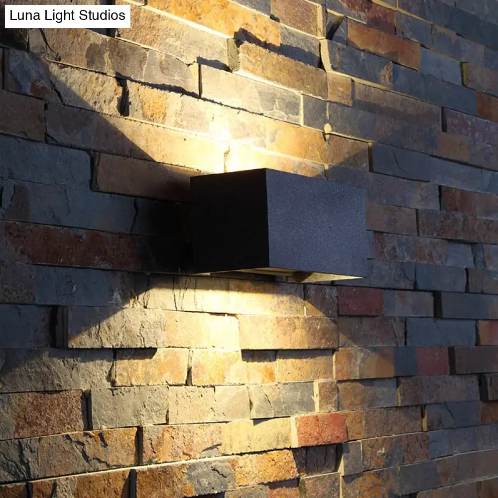 Black Rectangle Wall Sconce