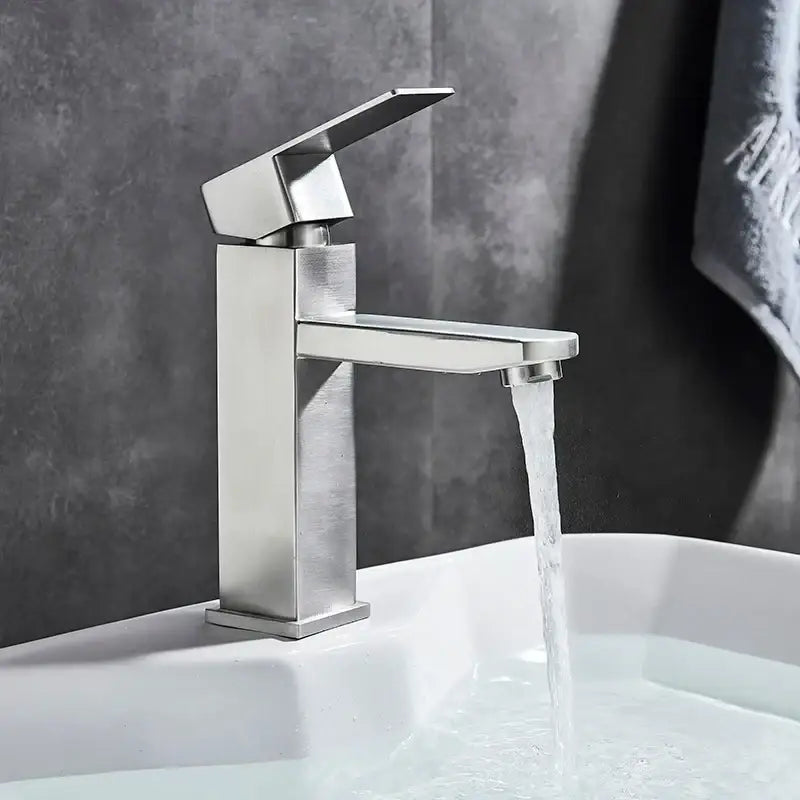 Black Rectangular Basin Faucet
