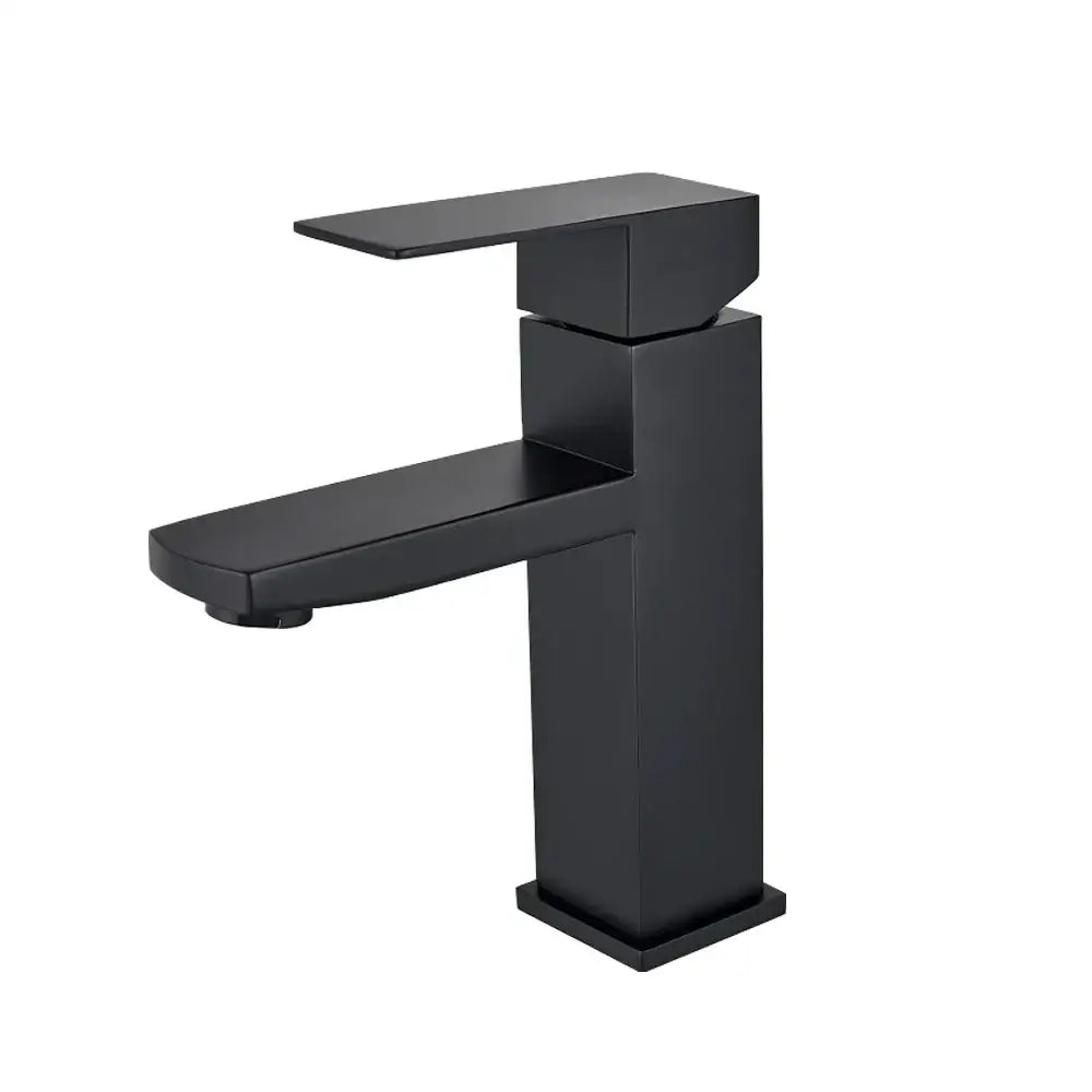Black Rectangular Basin Faucet