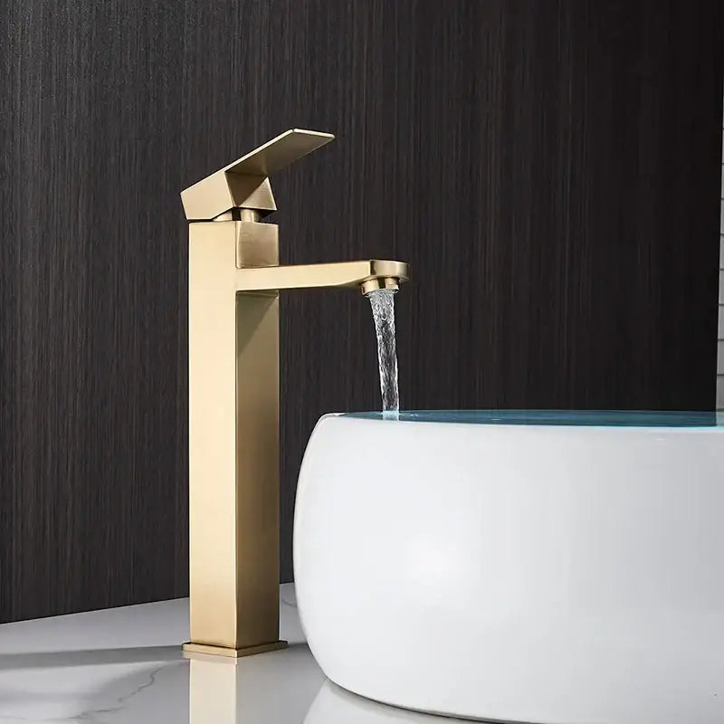 Black Rectangular Basin Faucet