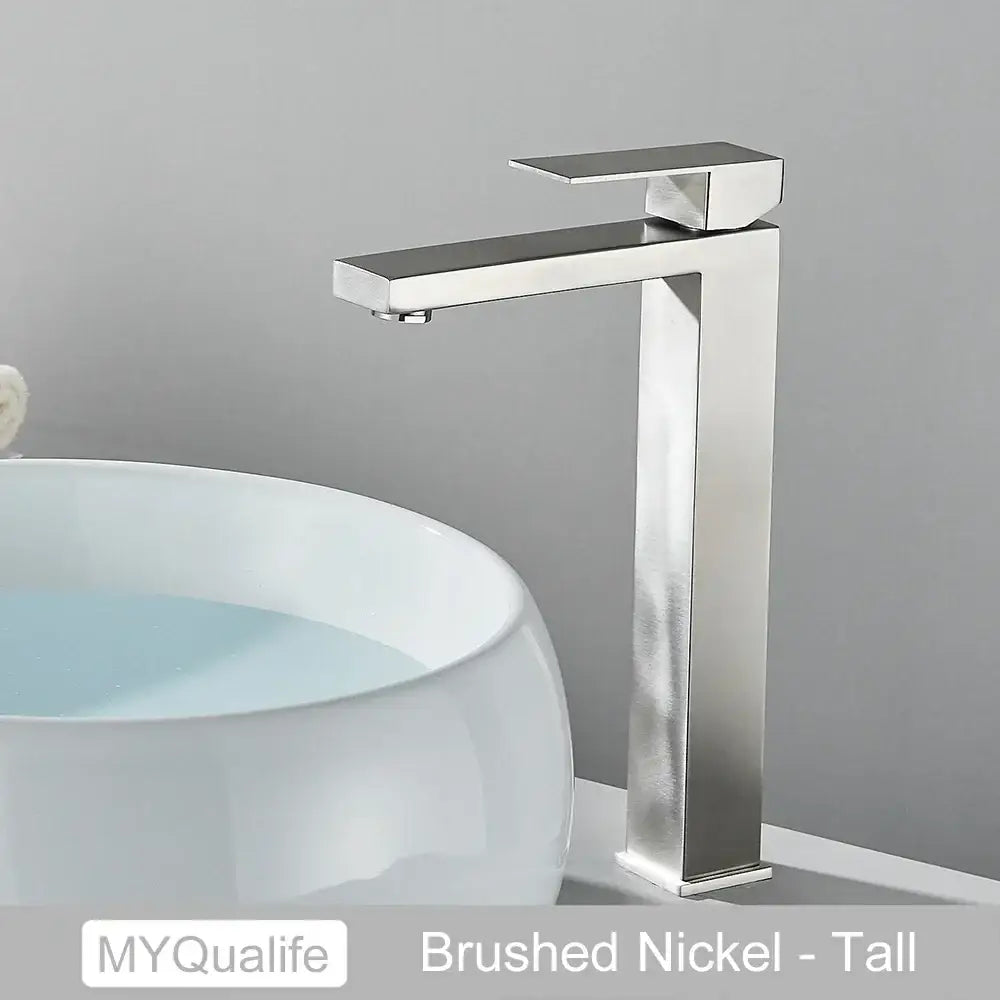 Black Rectangular Basin Mixer