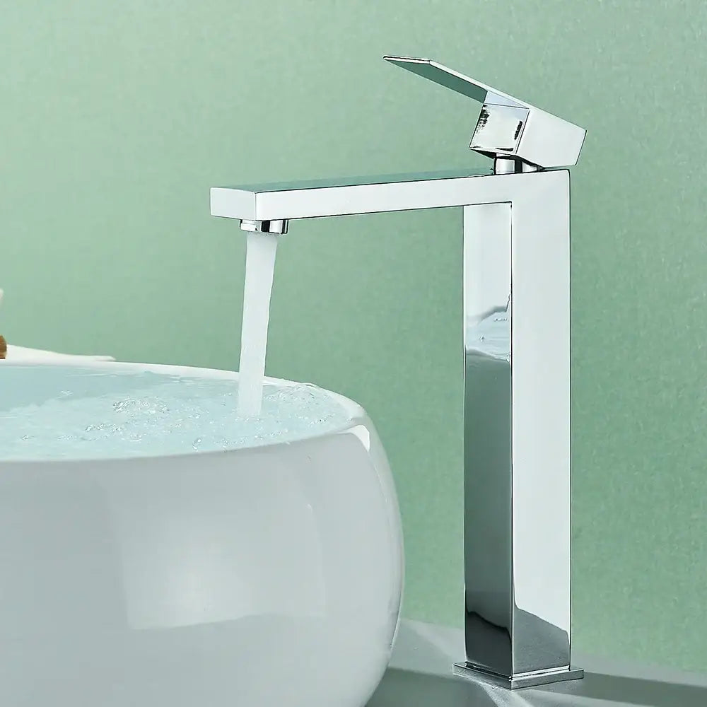 Black Rectangular Basin Mixer