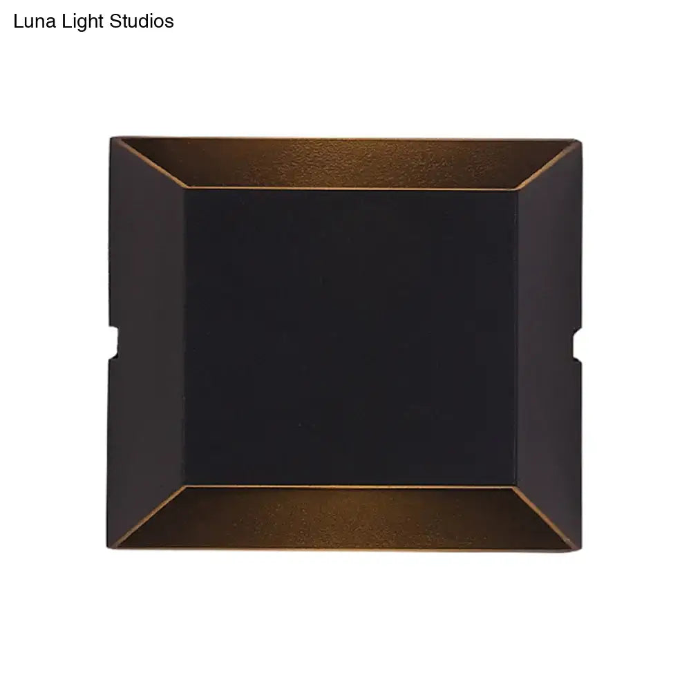 Black LED Matte Dual-Tone Wall Sconce