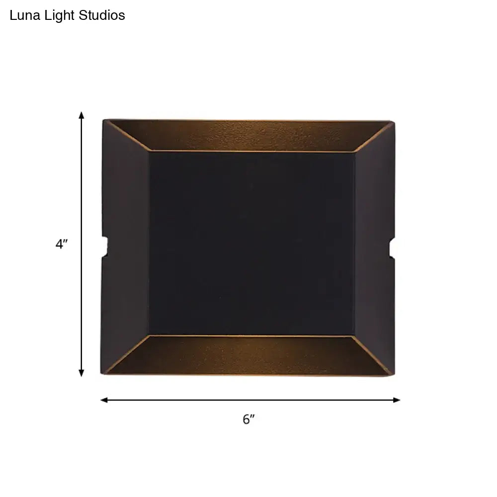 Black LED Matte Dual-Tone Wall Sconce