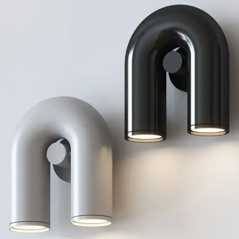 Black Tube Wall Sconce