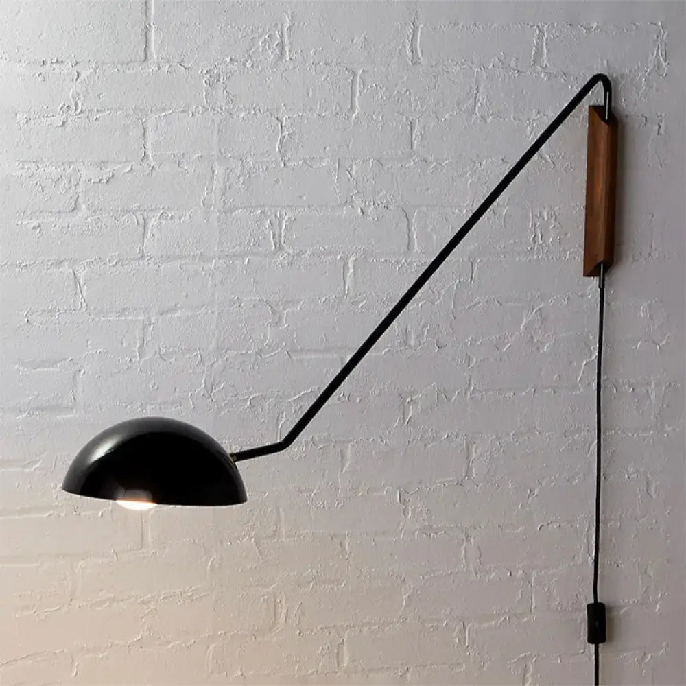 Black Swing Arm Sconce