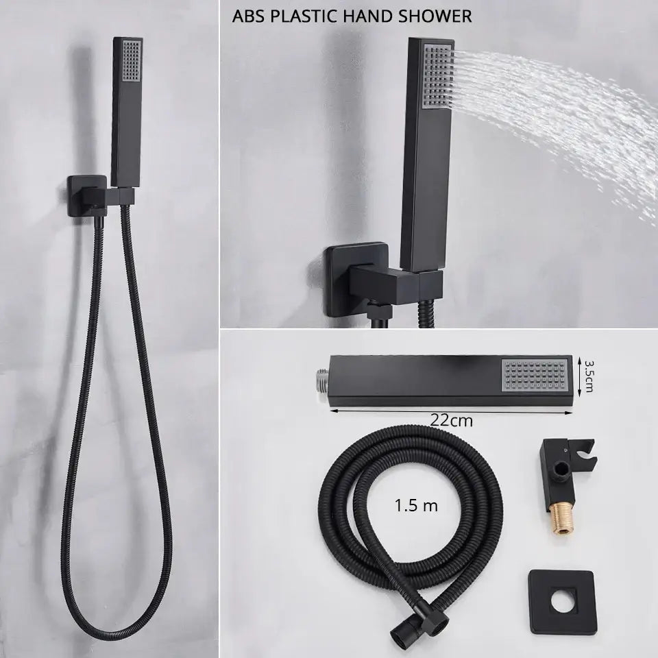Black Shower Faucet System