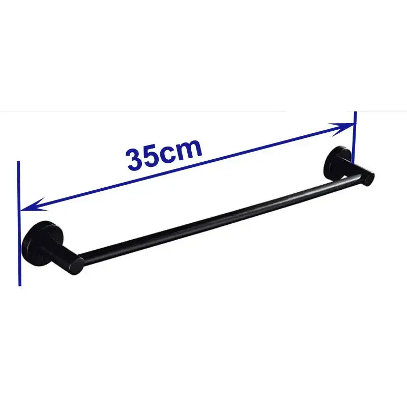 Black Wood Towel Bar