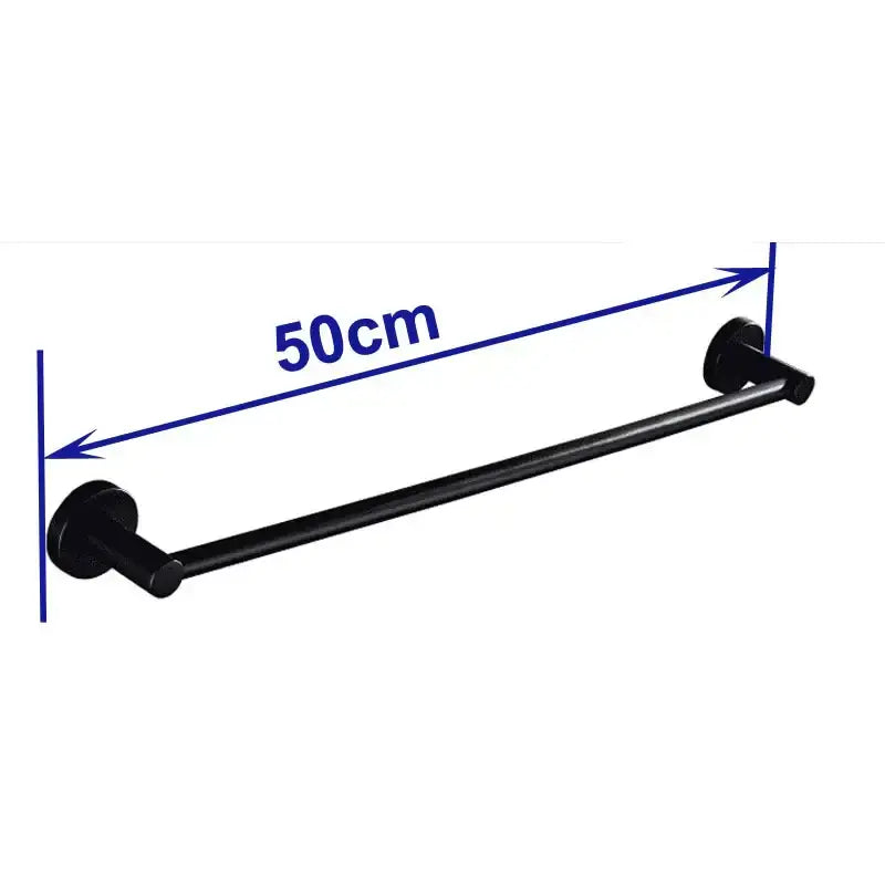 Black Wood Towel Bar