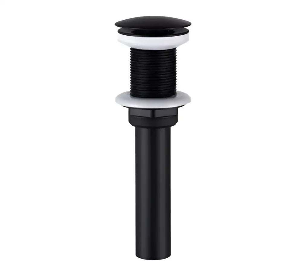 Black Single Handle Faucet with Overflow Option
