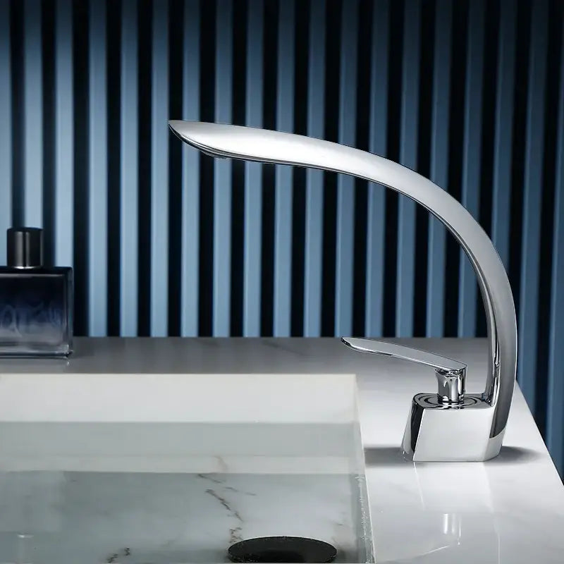 Black Single Handle Faucet with Overflow Option