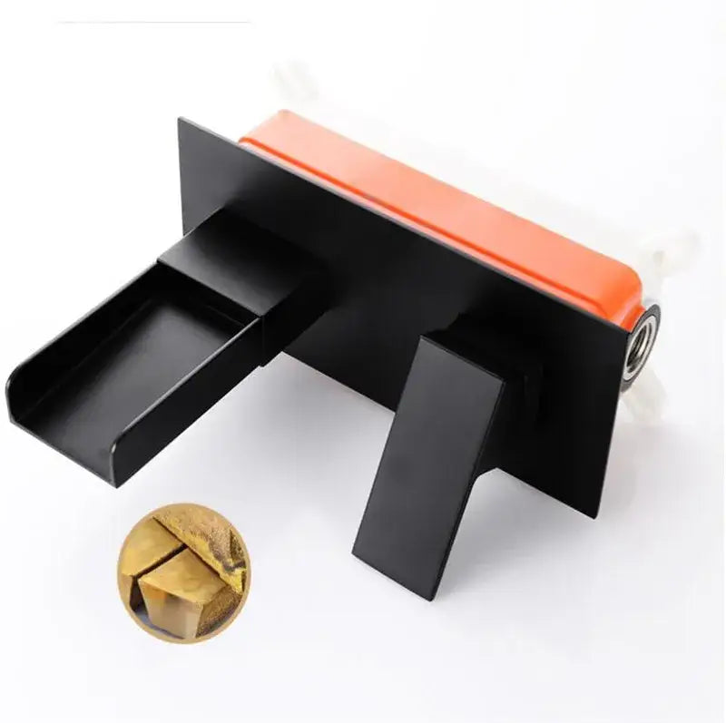 Black Chrome Single-Handle Wall-Mount Faucet