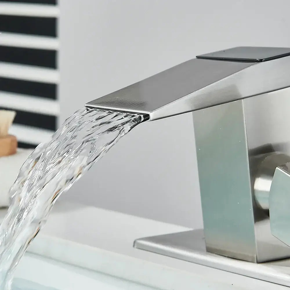 Black Waterfall Faucet Display