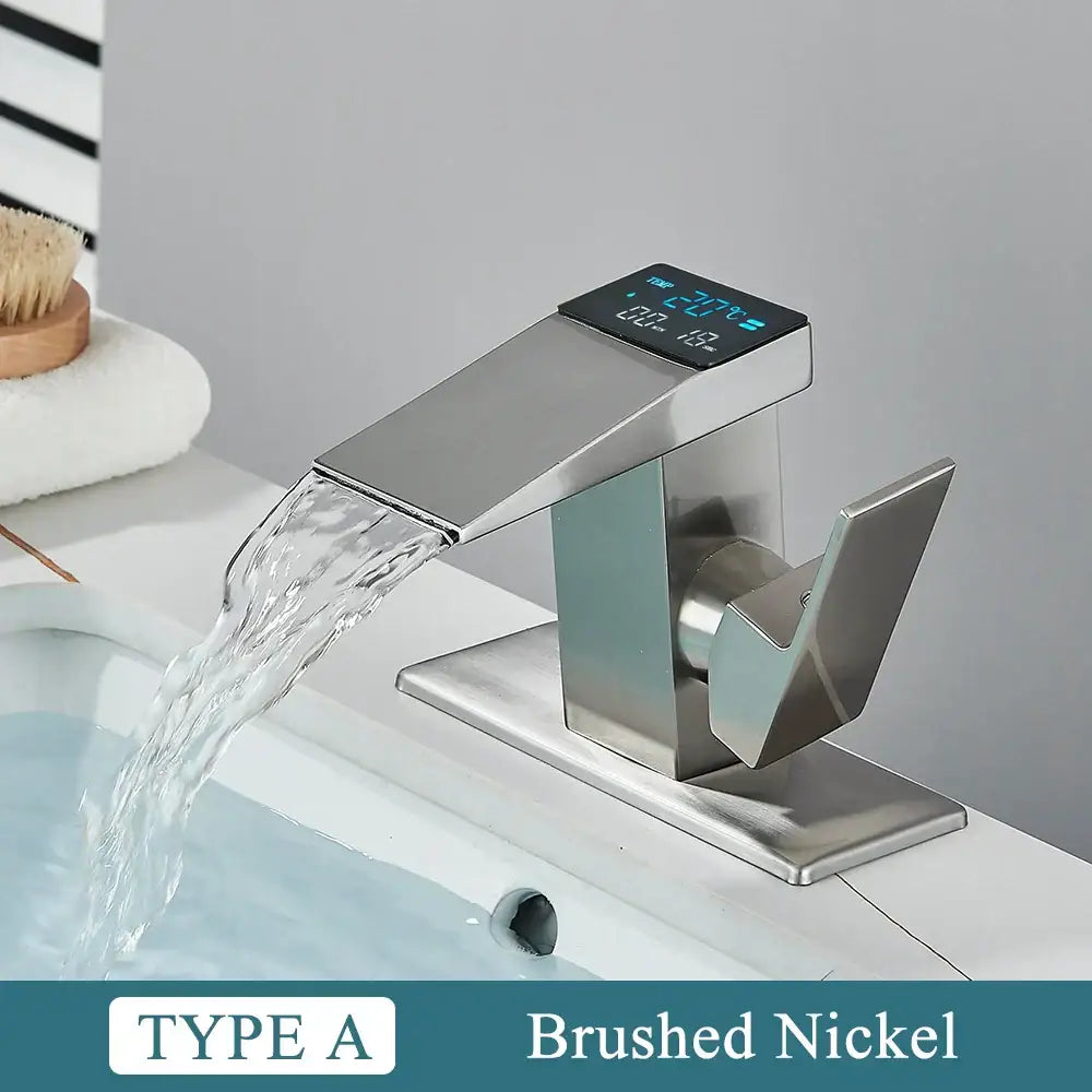 Black Waterfall Faucet Display