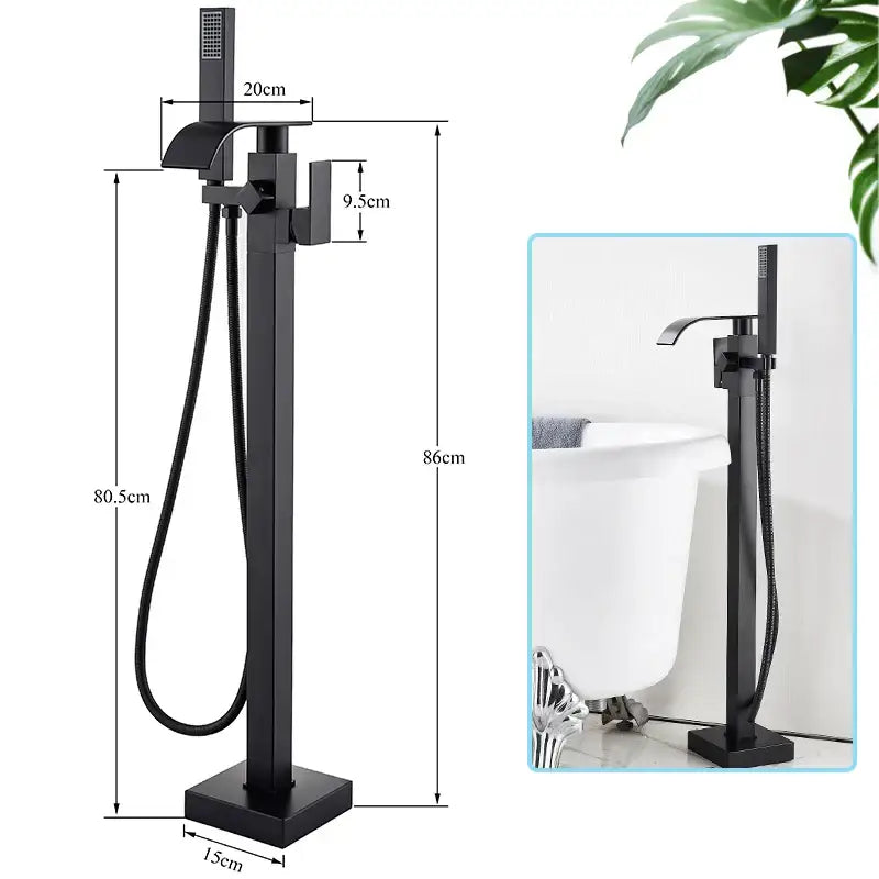 Black Bathtub Faucet Shower