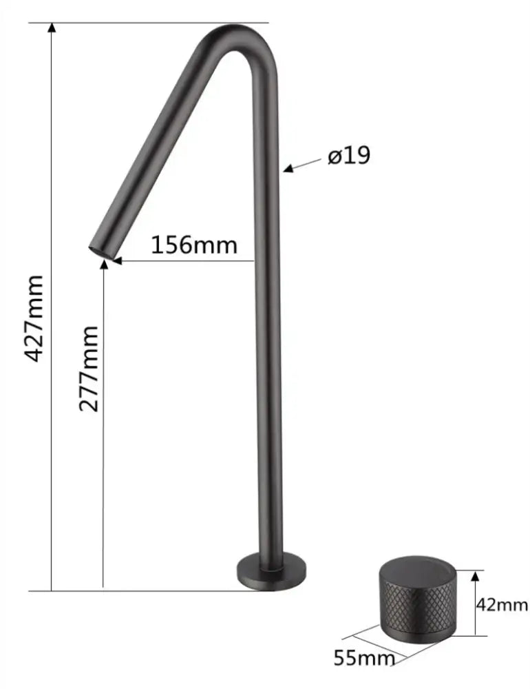 Brushed Black Basin Faucet