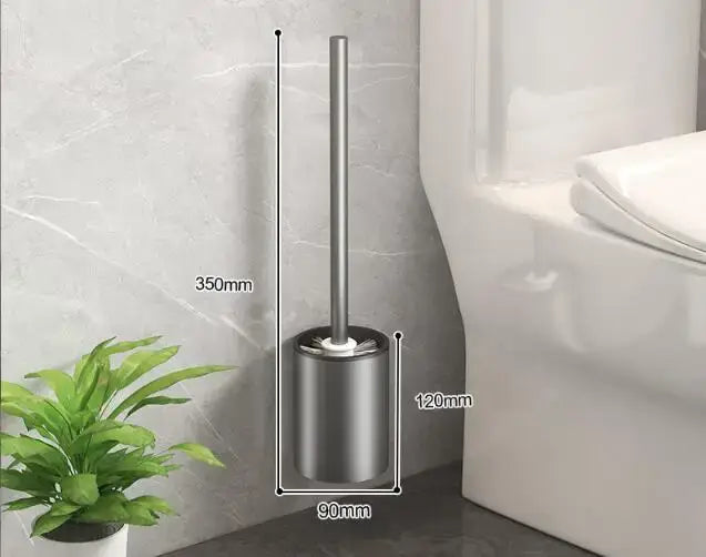Black Metal Toilet Brush
