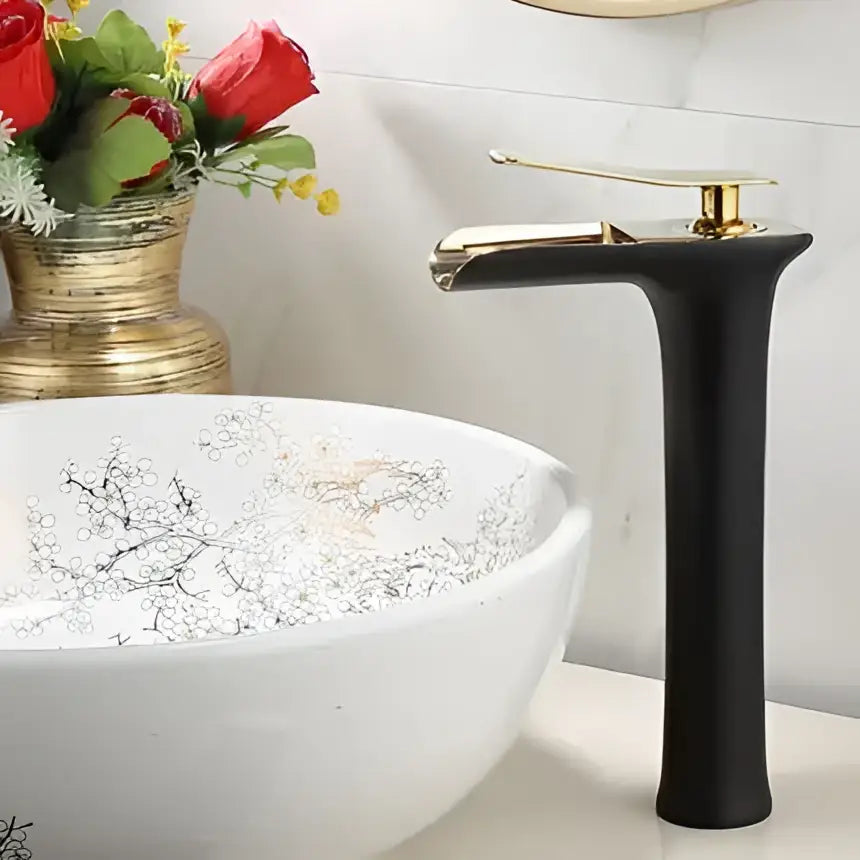 Grey Brass Waterfall Faucet