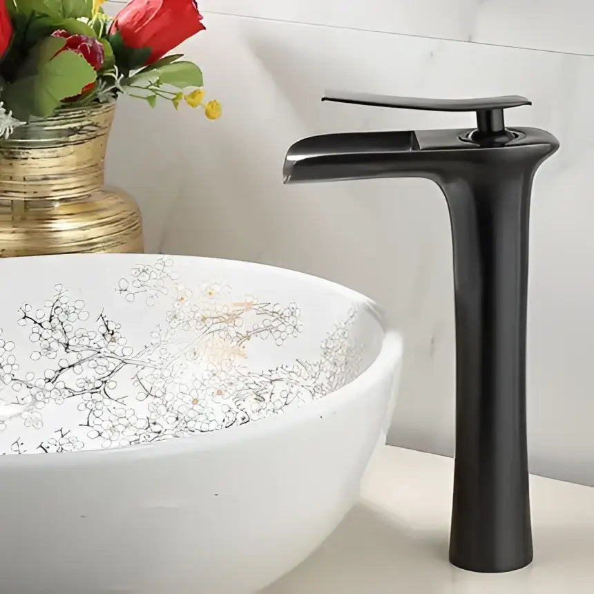 Grey Brass Waterfall Faucet