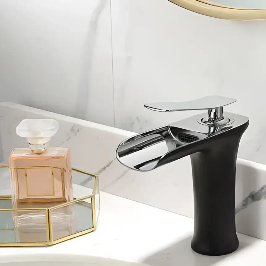 Grey Brass Waterfall Faucet