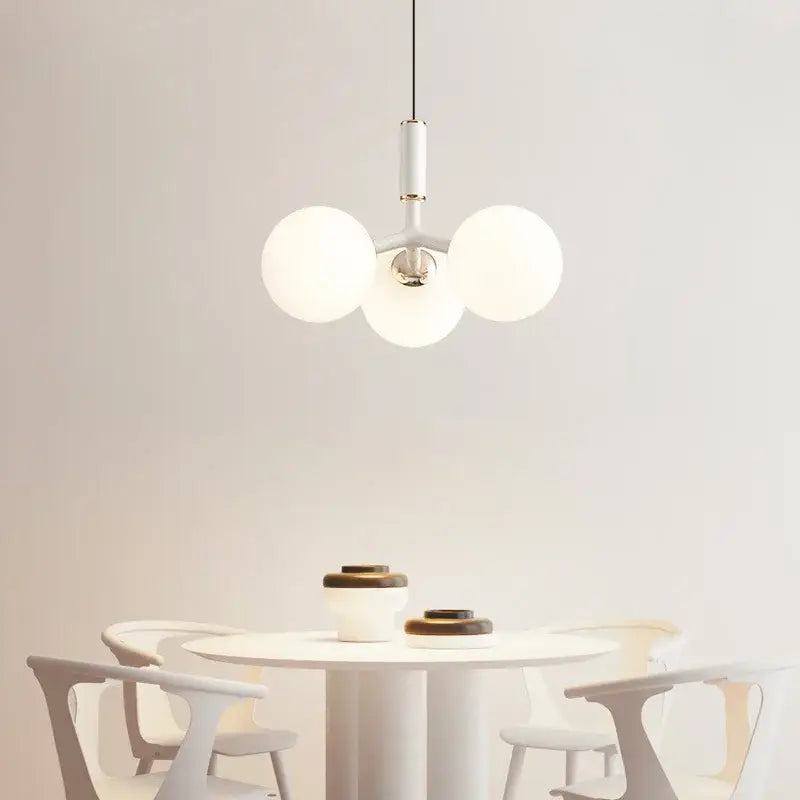 Red Glass Ball Pendant Light