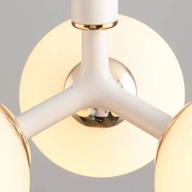 Red Glass Ball Pendant Light