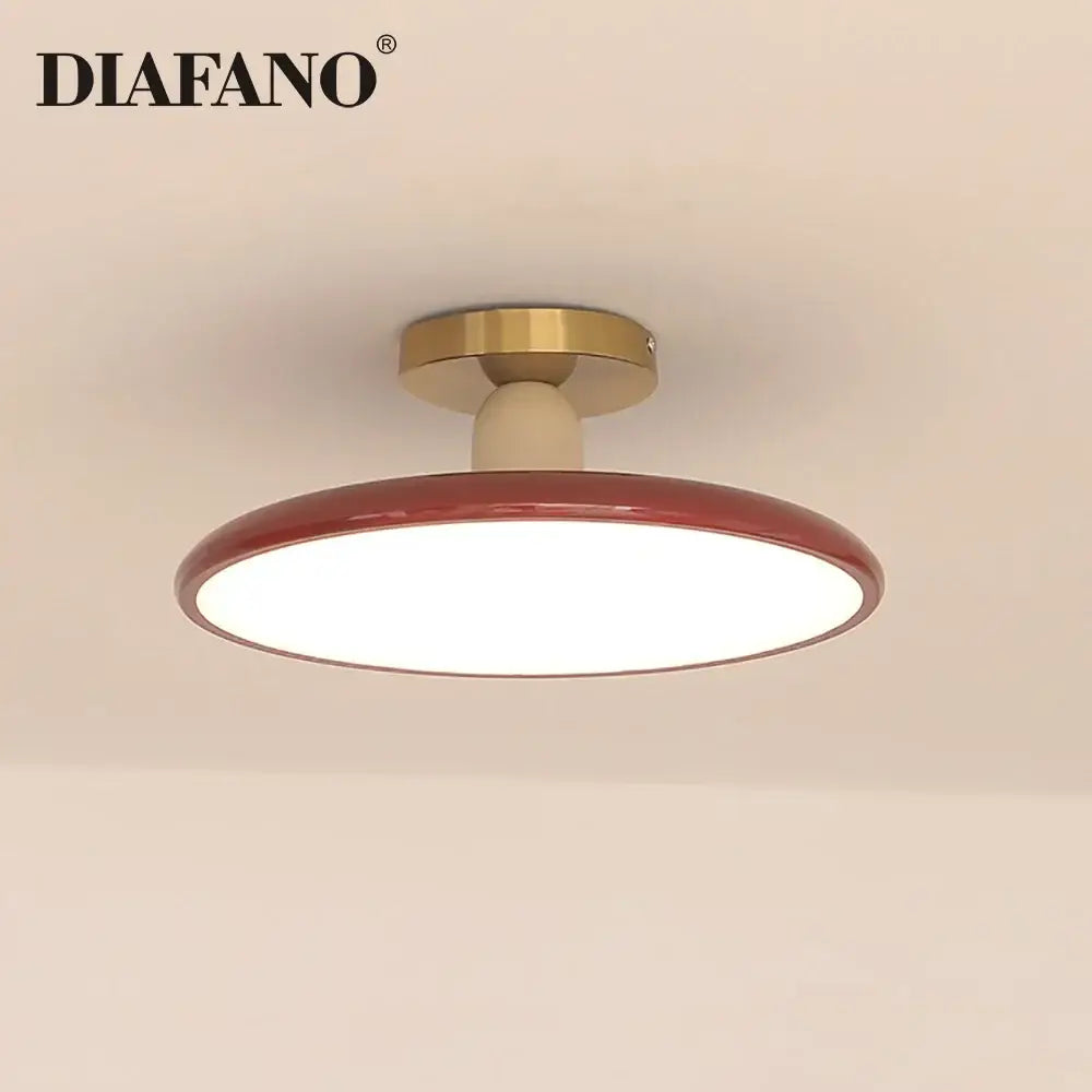 White Brass Ceiling Light