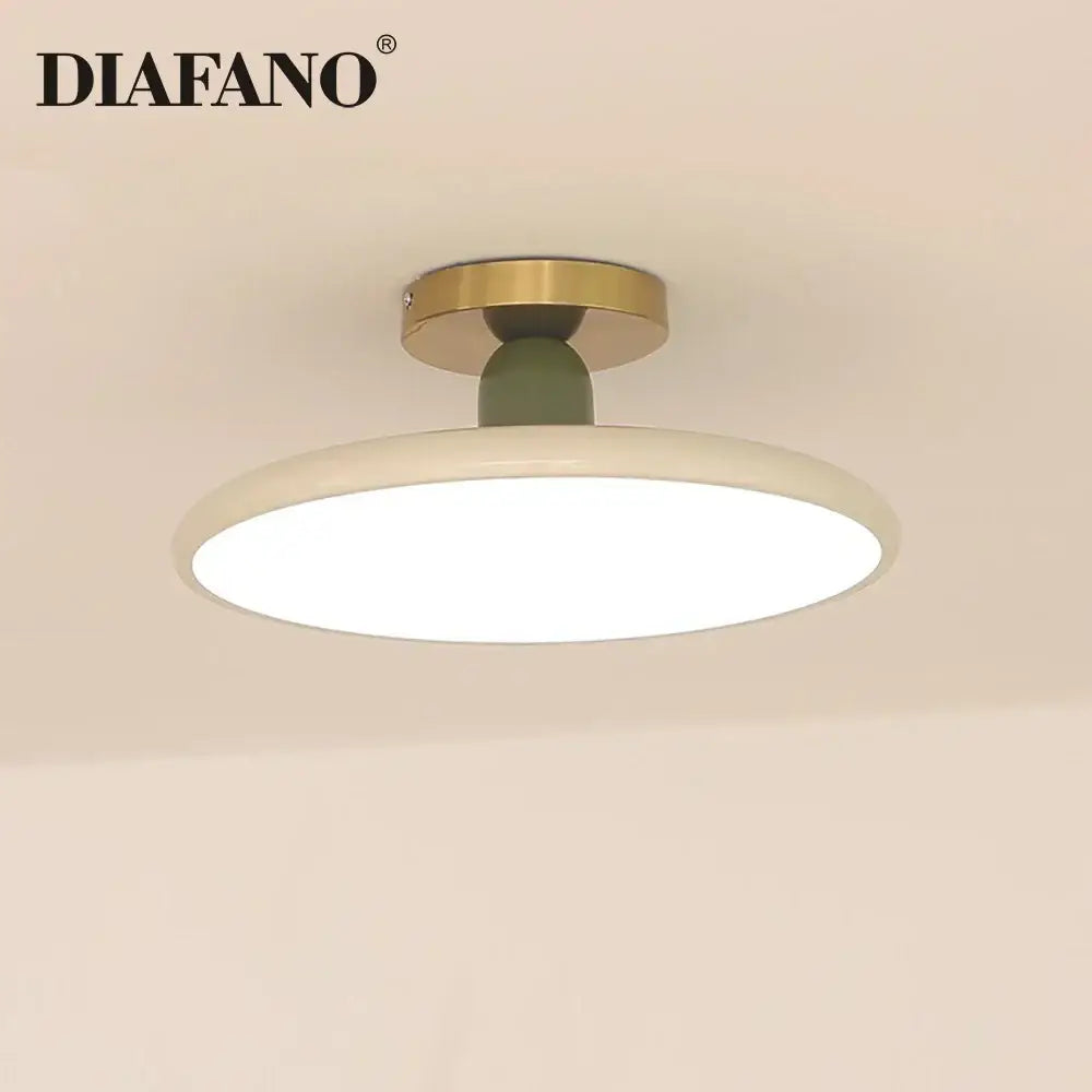 White Brass Ceiling Light