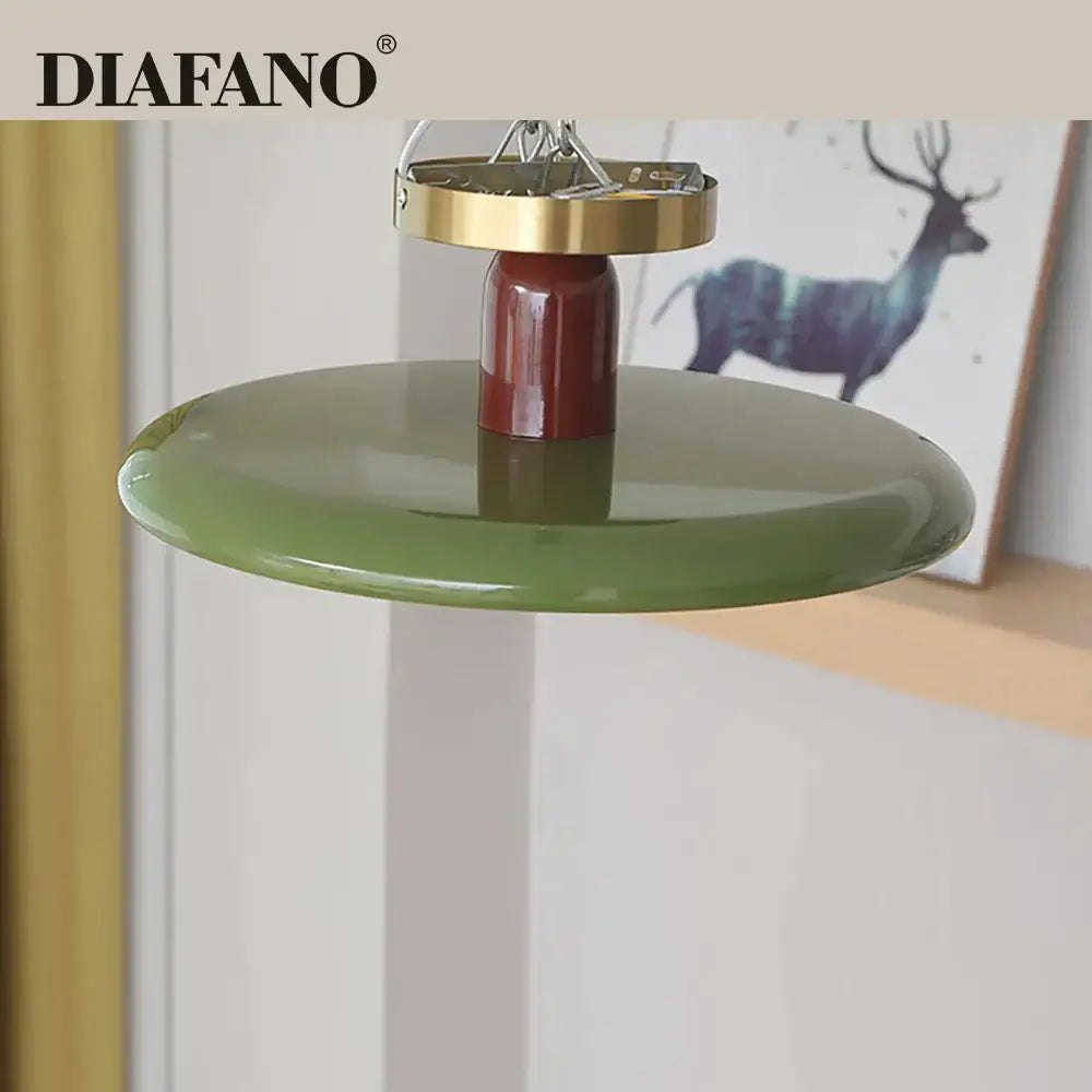 White Brass Ceiling Light