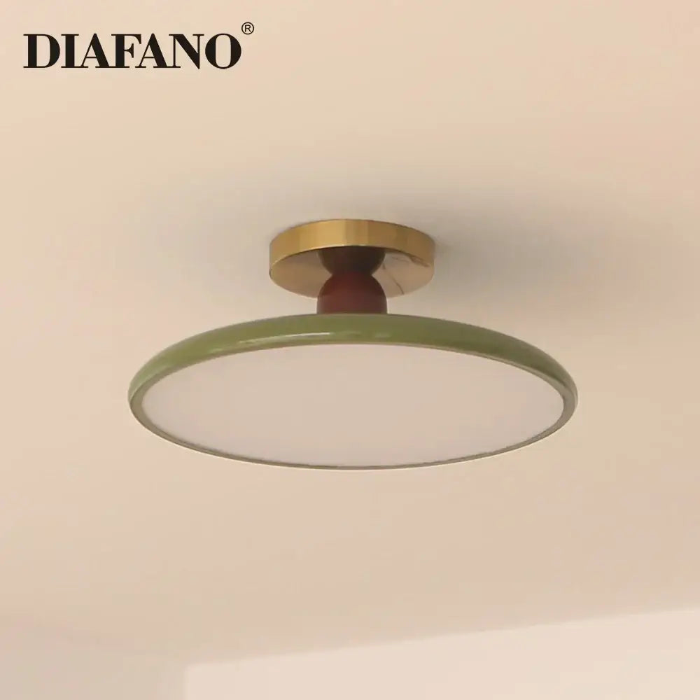 White Brass Ceiling Light