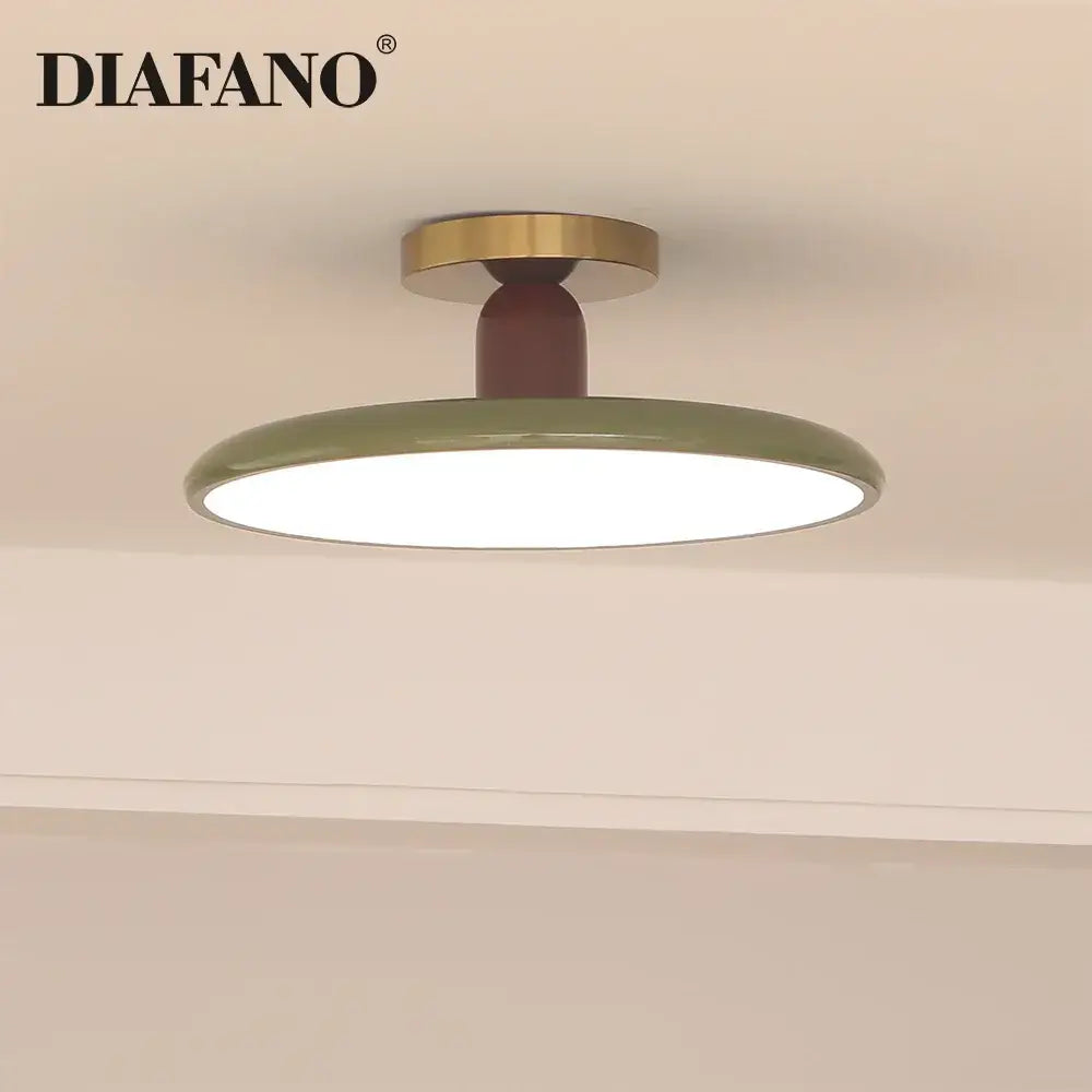 White Brass Ceiling Light